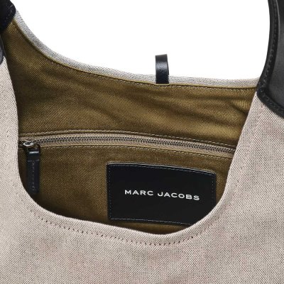 THE LEATHER-TRIM CANVAS BELTED SACK BAG